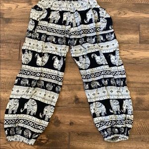 Boho elephant pants